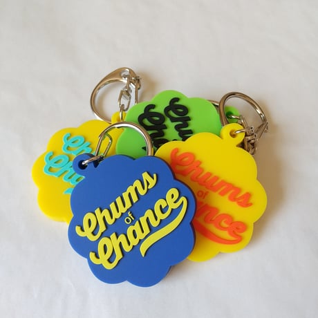 🔸残り5点のみ🔸DONATION（寄付3,000円）→キーホルダー：Chums of CHANCE（イエロー×ライトブルー）