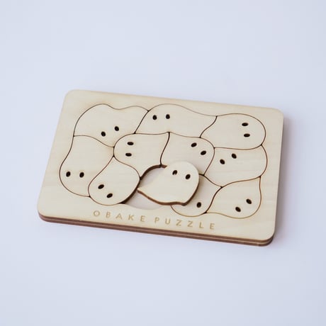 【完売】はがきサイズ おばけパズル （シナ合板4mm厚）