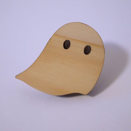 【完売】おばけパズルのLEDバッジ HINOKI（富士山麓朝霧高原ヒノキ）