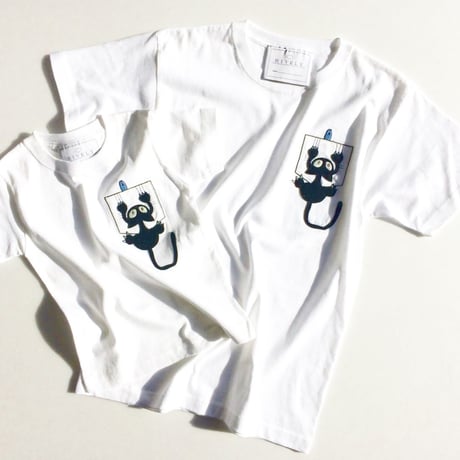 CAT LADYS/MENS Tシャツ　White