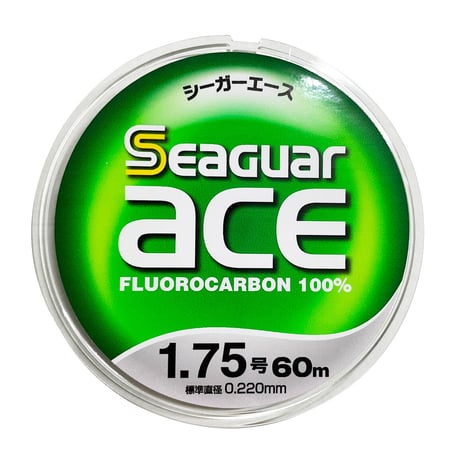 フロロカーボンリーダー クレハ シーガーエース 1.75号  60m巻 KUREHA