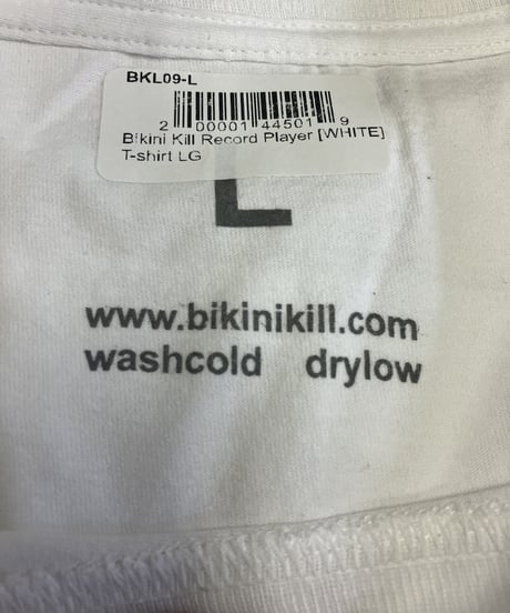 BIKINI KILL : Record Player (ユニセックス 海外輸入バンド アーティスト Tシャツ)  【HV01-T06-02-S～XL】