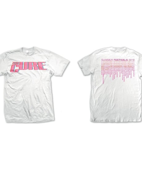 THE CURE : neon logo (ex-tour/back print) (ユニセックス バンドTシャツ)　 【HV02-T02-01-S～XL】