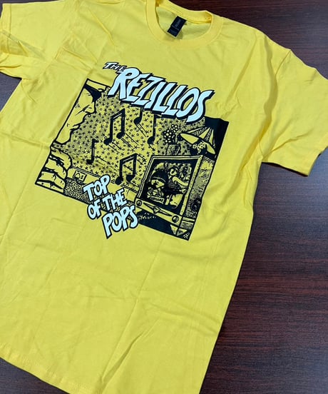 ミュージシャン Layered T-shirt \"lit tle punk\" [Yellow] ミュージシャン Layered T-shirt 