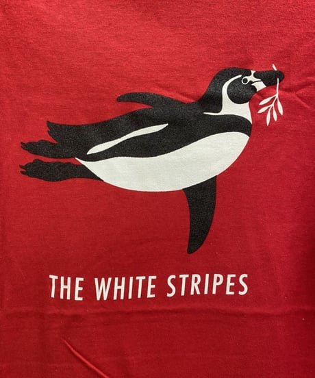 THE WHITE STRIPES : red penguin (ユニセックス バンドTシャツ)　 【HV01-T05-01-S～XL】