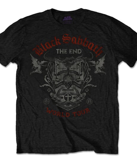 BLACK SABBATH : the end reading skull (for unisex t shirts)　【HV00-T07-02-S～L】