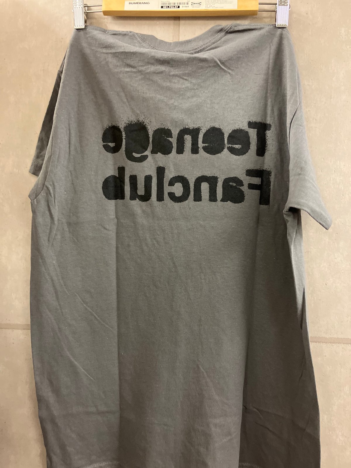 TEENAGE FANCLUB : SPRAY LOGO Graphite (ユニセックス