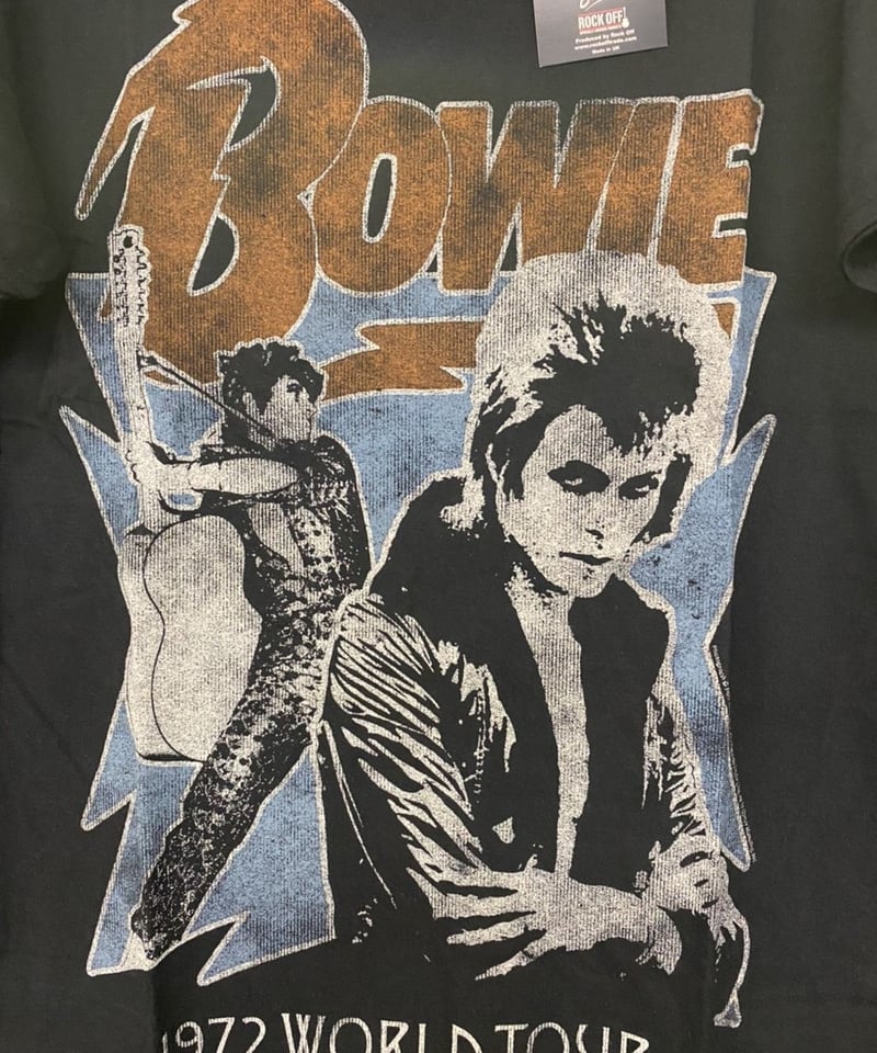 DAVID BOWIE : 1972 world tour (ユニセックス バンドTシャツ) DAVID BOWIE : 1972 world tour (ユニセックス バンドTシャツ)