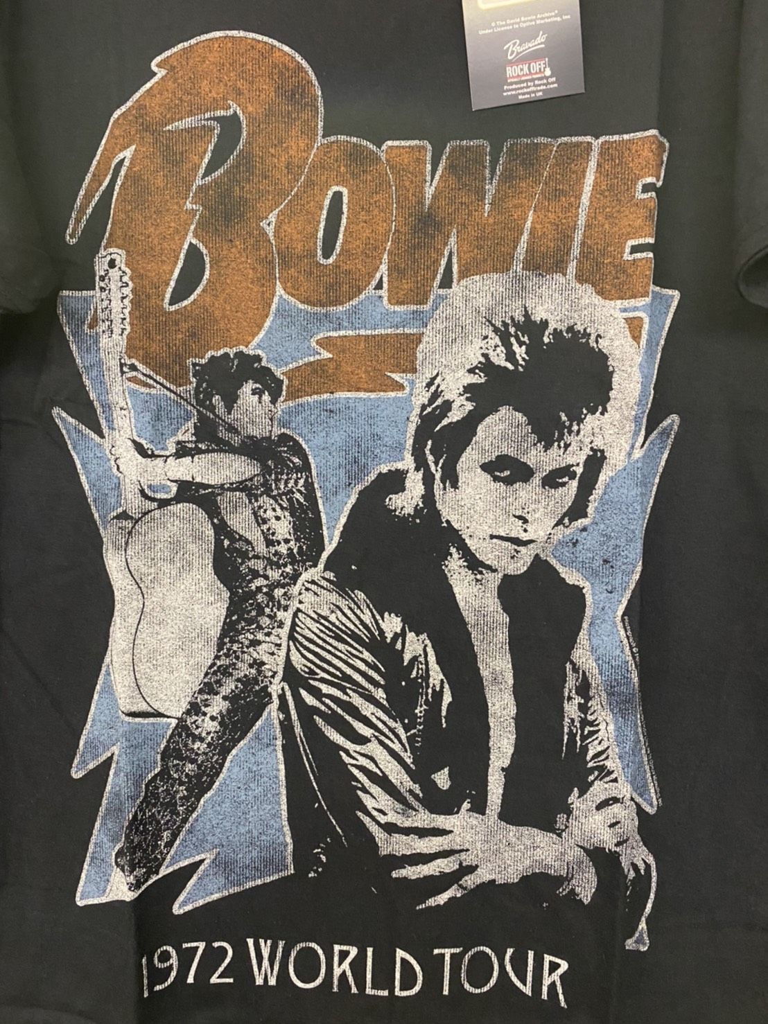 DAVID BOWIE : 1972 world tour (ユニセックス バンドTシャツ) DAVID BOWIE : 1972 world tour (ユニセックス バンドTシャツ)