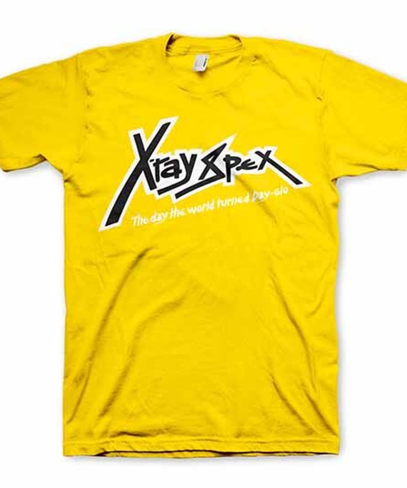 xenoreport Tシャツ R'' USA STAR ユニセックス 〇関送無料〇 X-RAY SPEX : XRS logo Yellow (ユニセックス 海外輸入バンド