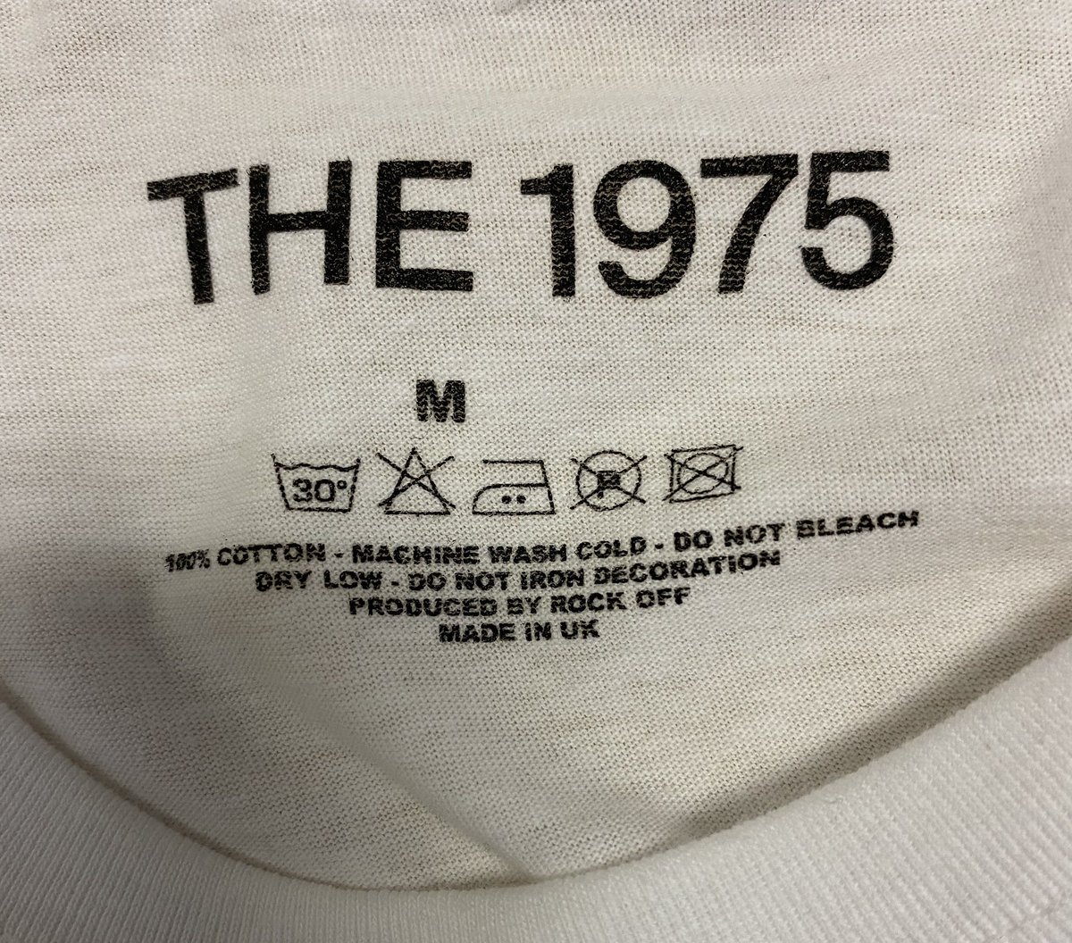 THE 1975 : logo white (ユニセックス 海外輸入バンド アーティスト Tシ...