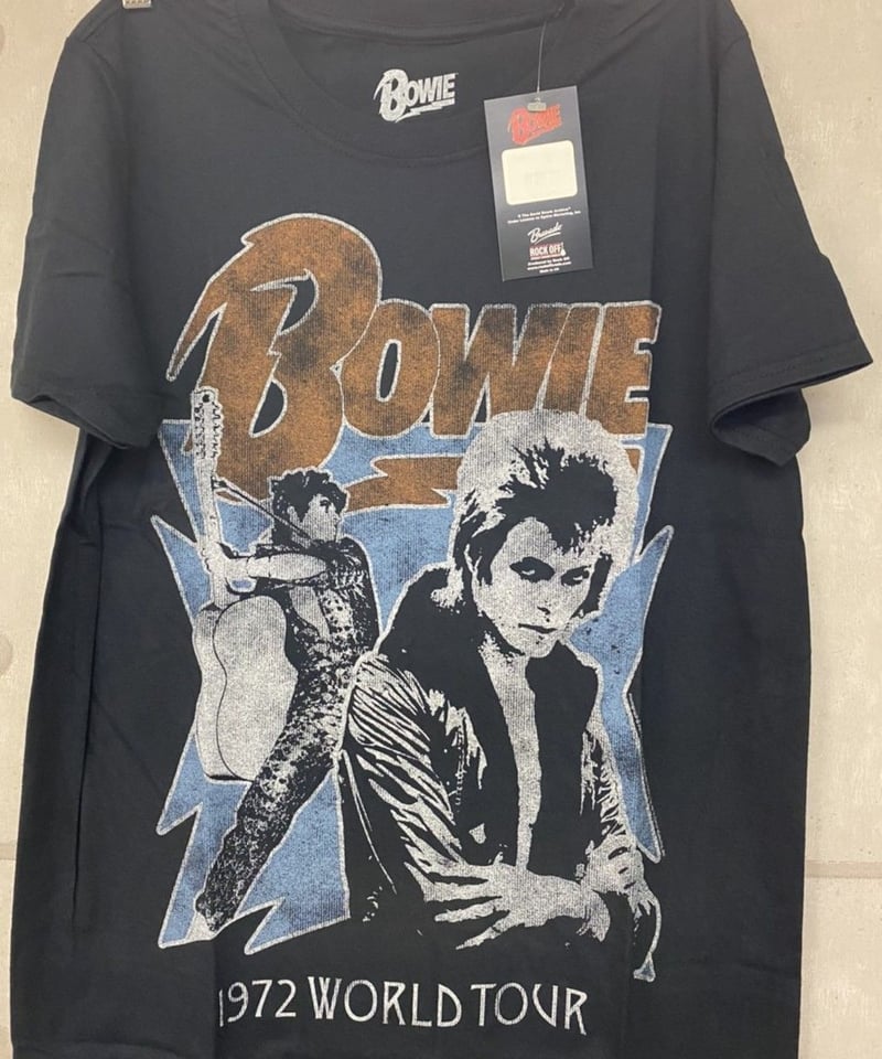 DAVID BOWIE : 1972 world tour (ユニセックス バンドTシャツ)