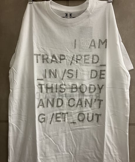 RADIOHEAD : TRAPPED (BACK PRINT)  (ユニセックス 海外輸入バンド アーティスト Tシャツ)　 【HV02-T26-04-S～XL】