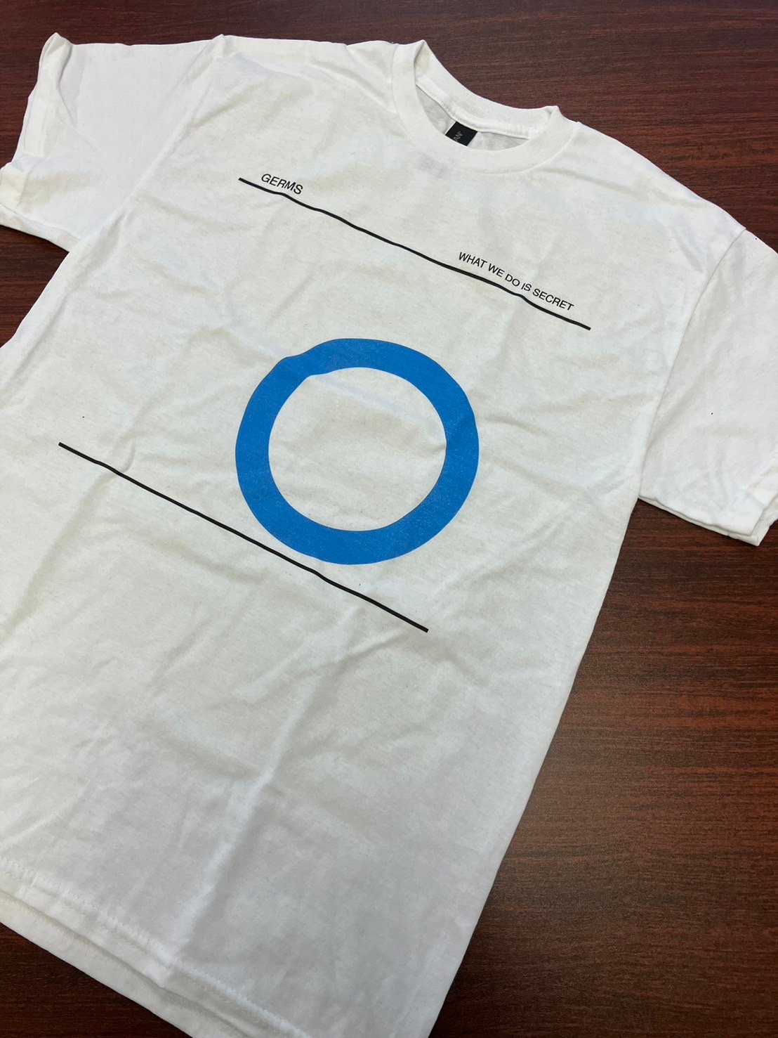00s GERMS Tシャツ ビンテージ2000's?○GERMS GIスカルプリントTシャツ黒250619j7-m