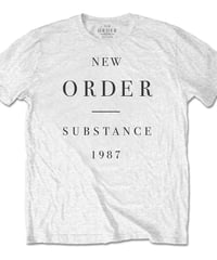 NEW ORDER : substance (ユニセックス バンドTシャツ)　【HV02-T05-02-S～XL】