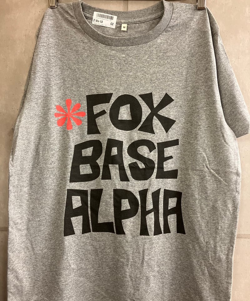 suede new generation Tシャツ SAINT ETIENNE : Fox Base Alpha Grey (ユニセックス 海外輸