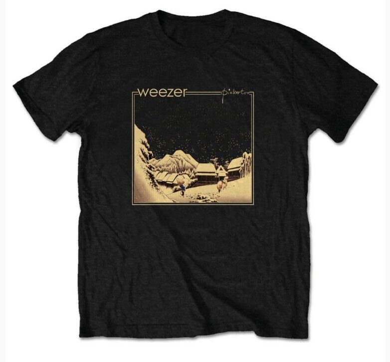 激レア　Weezer Tシャツ　Blue Pinkerton ミックスデザイン 激レア Weezer Tシャツ Blue Pinkerton ミックスデザイン Amazon