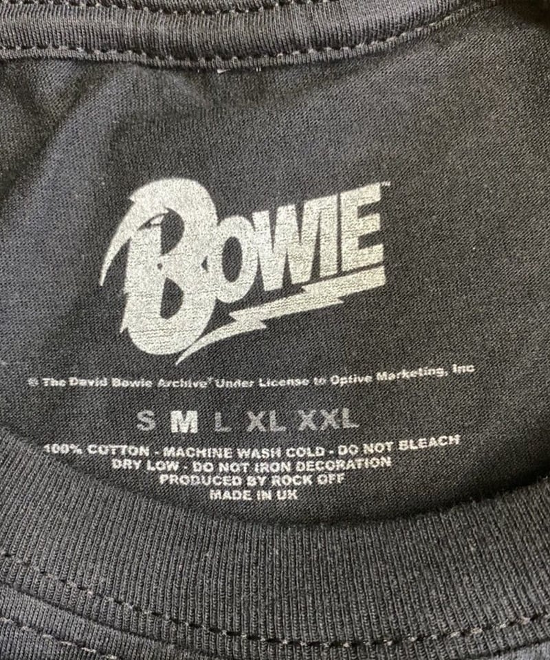 DAVID BOWIE : 1972 world tour (ユニセックス バンドTシャツ) DAVID BOWIE : 1972 world tour (ユニセックス バンドTシャツ)