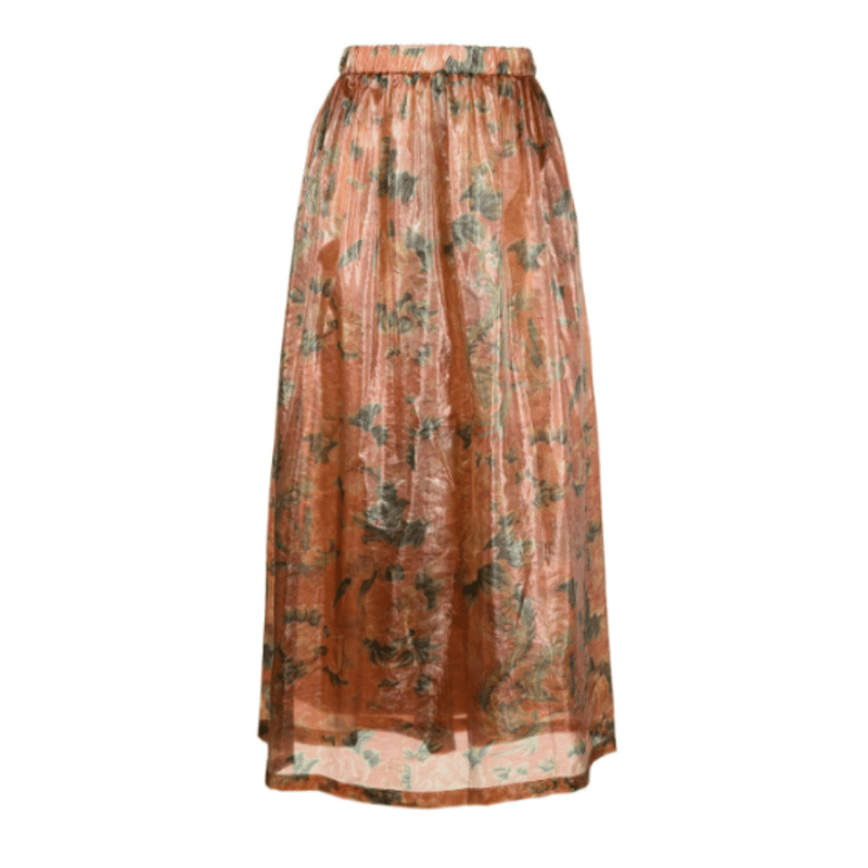 JUNYA WATANABE エステルナイロンラメシャープリント 赤×緑×ゴールド  