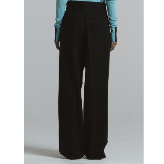 CINOH SUPER 140S ツータックパンツ[BLACK] | UNKER