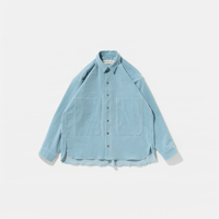 POLYPLOID   SHIRT JACKET B  /CHALK BLUE