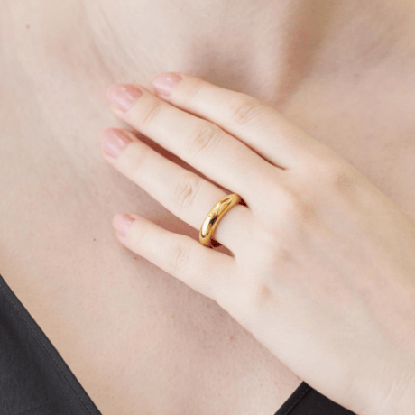 MARIA BLACK   Omotesando Chunk Ring - Yellow Gold
