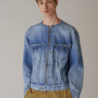 INSCRIRE    Used Denim Zip Jacket