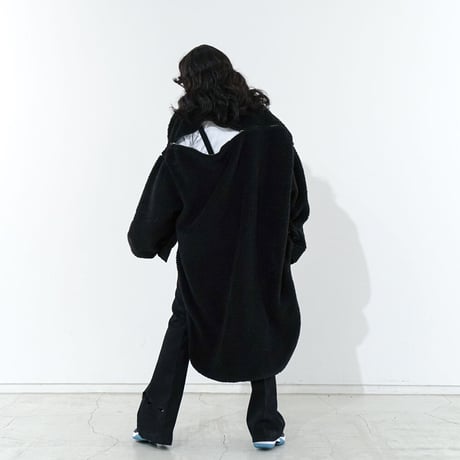 facetasm HIGH-LOW FLEECE ZIPPER JACKET