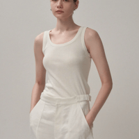 ATON     FRESCA CIRCULAR RIB | TANK TOP