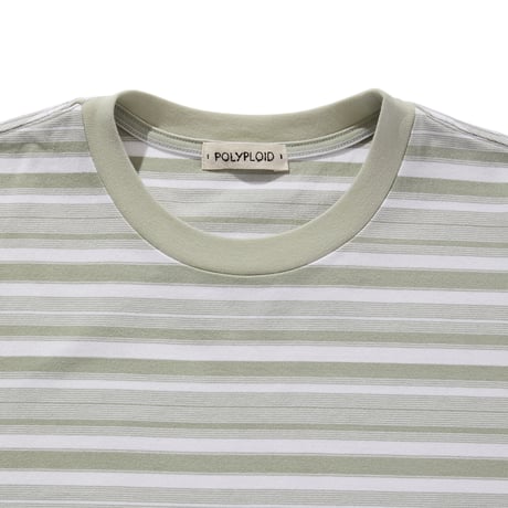 POLYPLOID   T SHIRT B ( セージ/ホワイト)