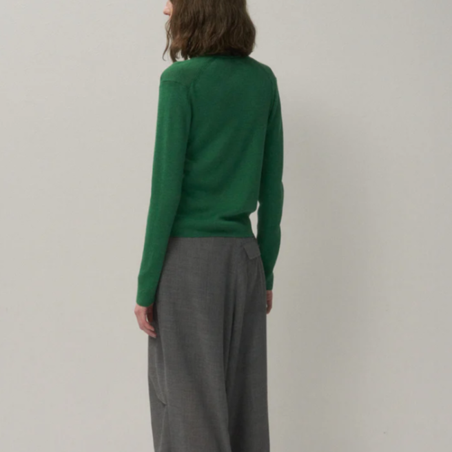 トップス ATON RAMIE WOOL RIB | HENRYNECK SWEATER 楽天市場】[SALE]ATON : RAMIE CASHMERE SKIPPER POLO SWEATER