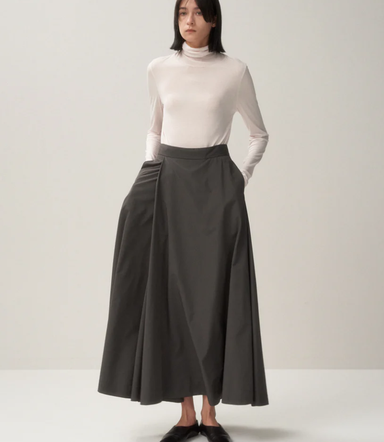 ATON MODAL SILK JERSEY | TURTLENECK PULLOVER |