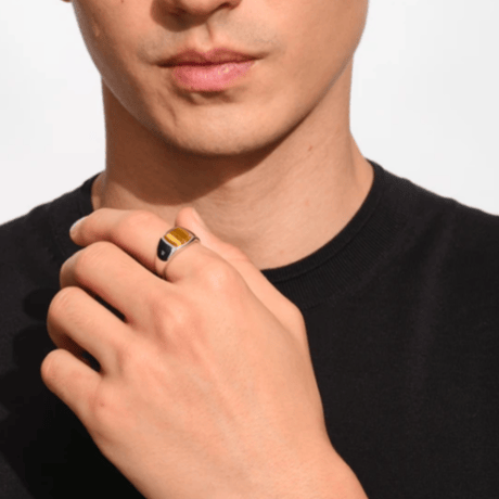 TOMWOOD   Key Ring Tiger Eye