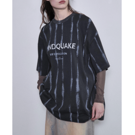 Maison Special  MINDQUAKE Logo Oversized T-shirt