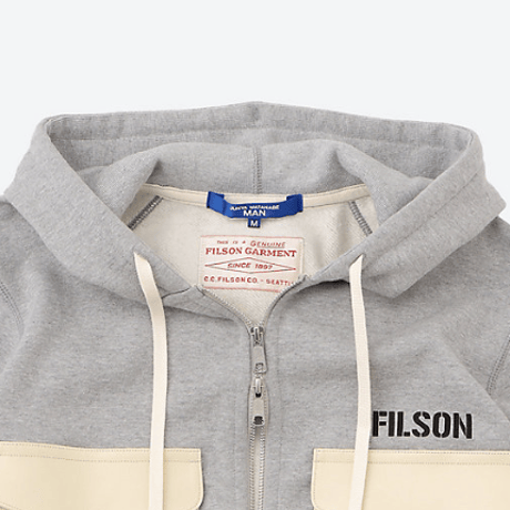 JUNYA WATANABE MAN  フーディ 綿起毛裏毛×レザー FILSON Wネーム