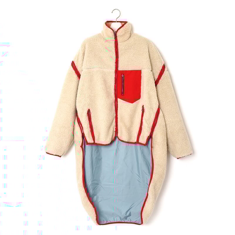 facetasm HIGH-LOW FLEECE ZIPPER JACKET | UNKER facetasm HIGH-LOW FLEECE ZIPPER JACKET | UNKER