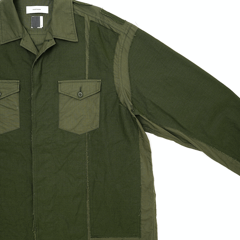 FACETASM DECONSTRUCTED MILITARY SHIRT | UNKER