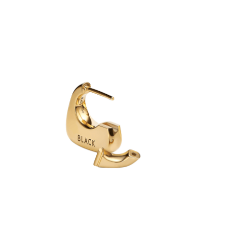 Tote Small Pierced Earring - Yellow Gold
