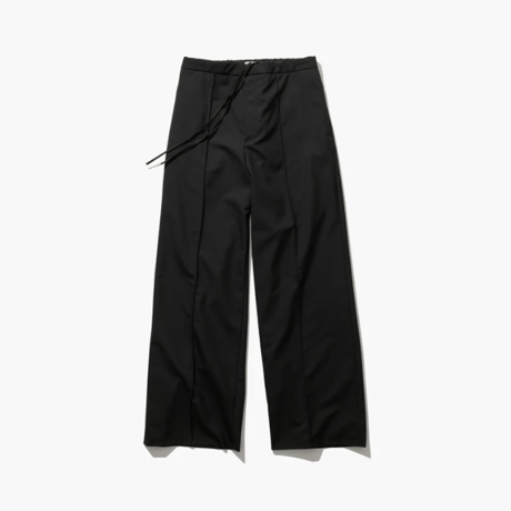 ATON       WOOL TROPICAL | PIN TUCK EASY PANTS