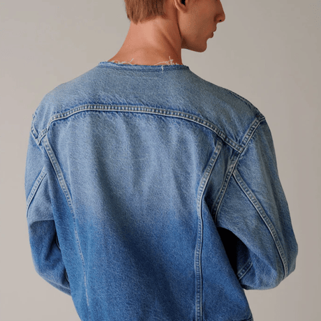 INSCRIRE    Used Denim Zip Jacket