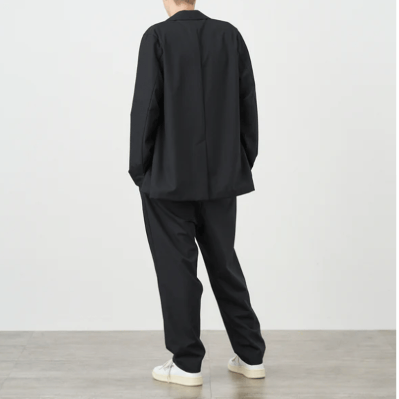 ATON WOOL TROPICAL | TAPERED EASY PANTS (04) 