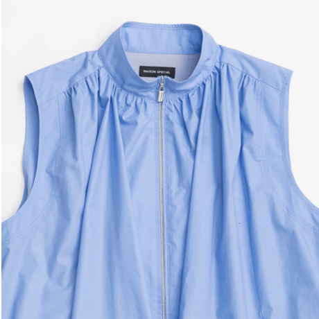 MAISON SPECIAL  Balloon Silhouette Typewriter Tunic　<blue>