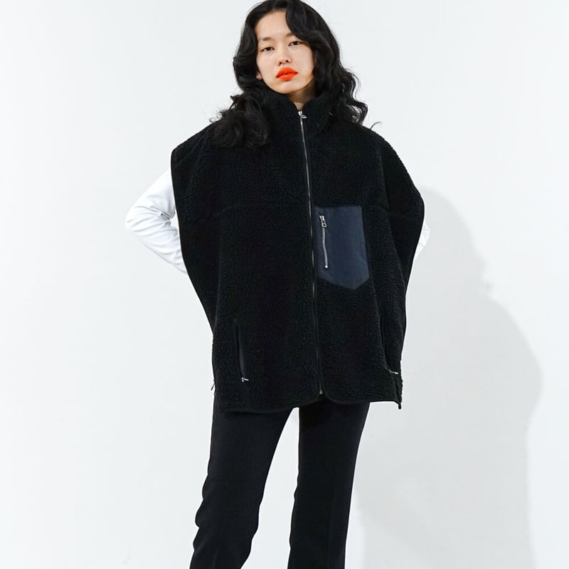 facetasm HIGH-LOW FLEECE ZIPPER JACKET | UNKER facetasm HIGH-LOW FLEECE ZIPPER JACKET | UNKER
