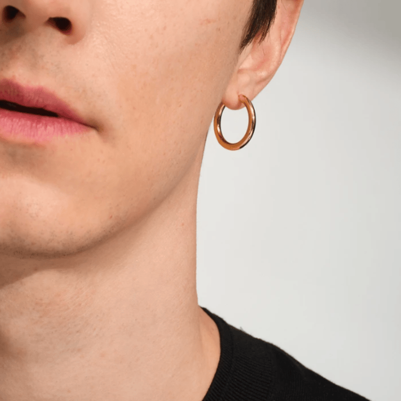 TOM WOOD Classic Hoops Medium (Gold) | UNKER