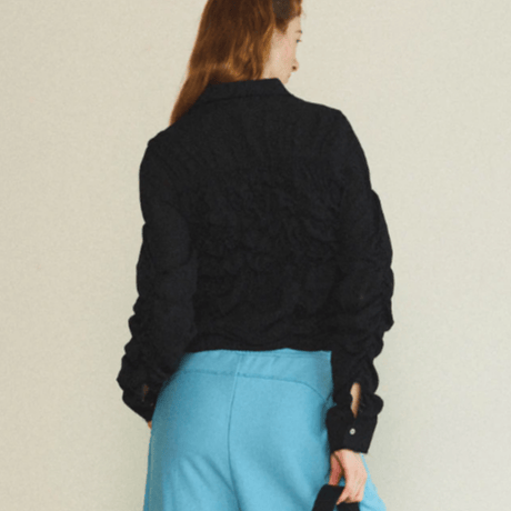MAISON SPECIAL  Shirring Bustier Shirt