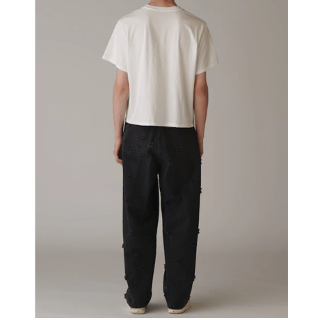 INSCRIRE      Dot Hole Denim Pants