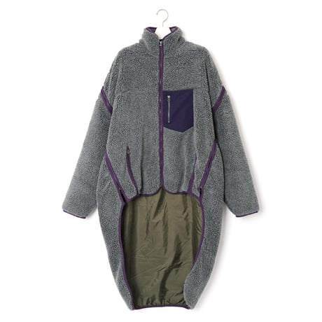 facetasm HIGH-LOW FLEECE ZIPPER JACKET