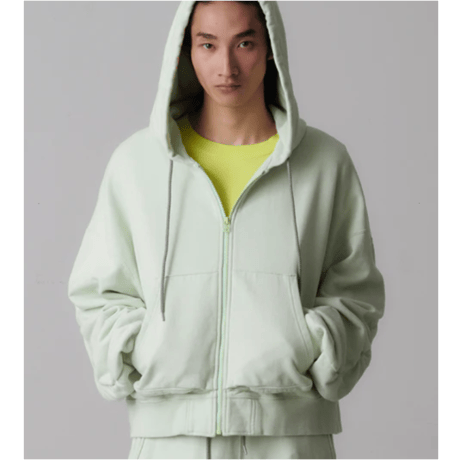 FACETASM  CROPPED ZIP-UP HOODIE