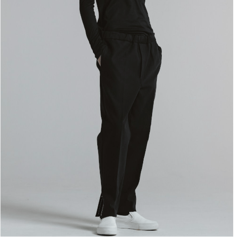 CINOH コットンリラックスパンツ[BLACK] | UNKER