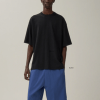 ATON  FRESCA KNIT | HALF SLEEVE CREWNECK SWEATER